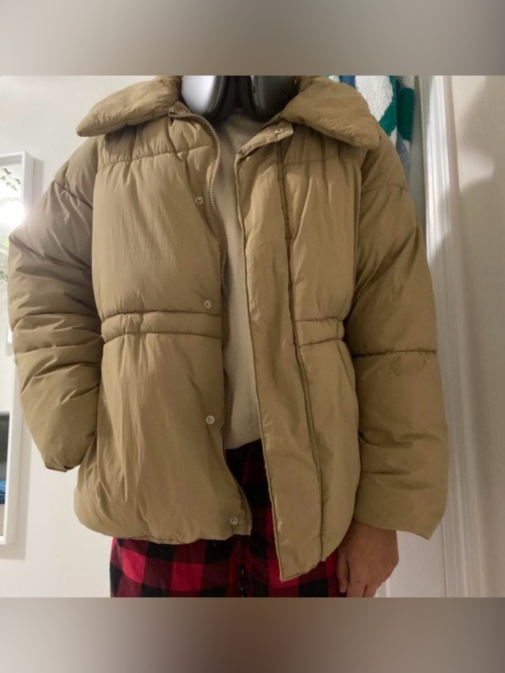 Women’s Puffer Jacket - Tan Target a new day